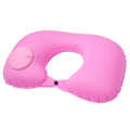 Inflatable Neck Air Pillow U Shape Neckrest Head Rest Portable Sleep Resting Folding Press Travel Pillow for Airplane Train Car