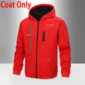 Men's Tracksuit Print Casual Hoodie Sweatshirts Coat Outdoors Sports Jogging Clothing Autumn Winter Warm Single Zip Jacket Pants
