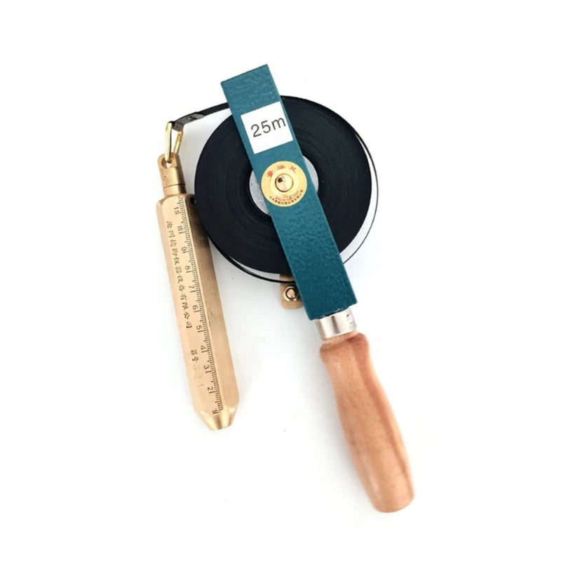 Oil Gauging Tapes 5/10/15/20/25/30M Measuring Ruler Carbon Steel Oil Gauging Tape With Brass Plumb Bob Tape Dropship