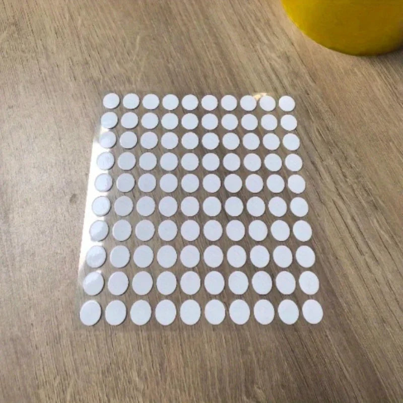 Clear Traceless Nano Adhesive 100pcs Double-Sided Tape - Waterproof EVA Removable Mounting Stickers for Balloons, Car, Plastic,