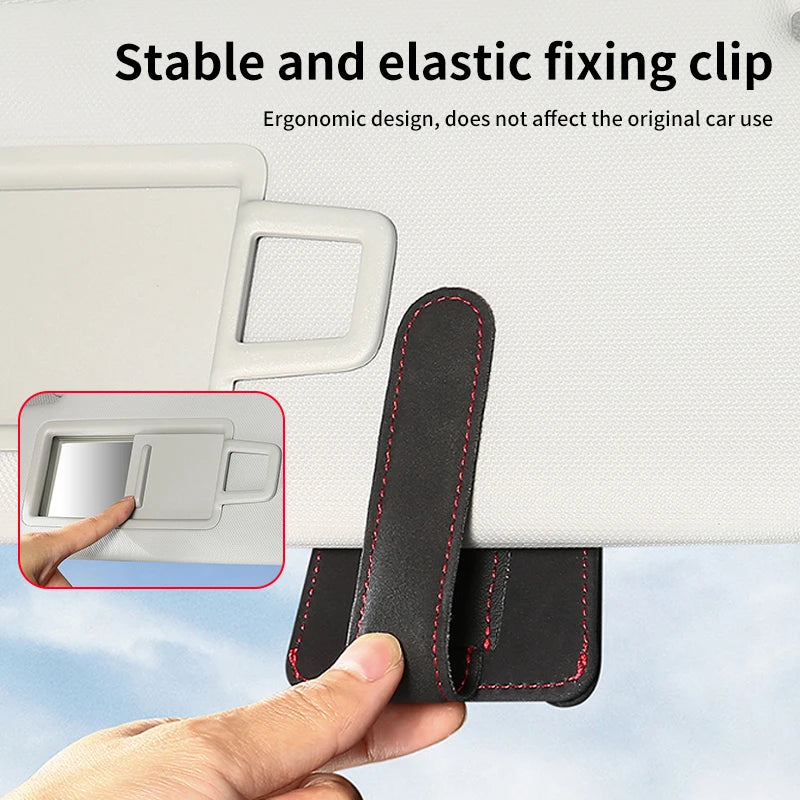 Suede Car Interior Accessories Glasses Clip Sunglasses Storage For Great Wall GWM Tank 300 City 300 Border 400 500 PHEV 700