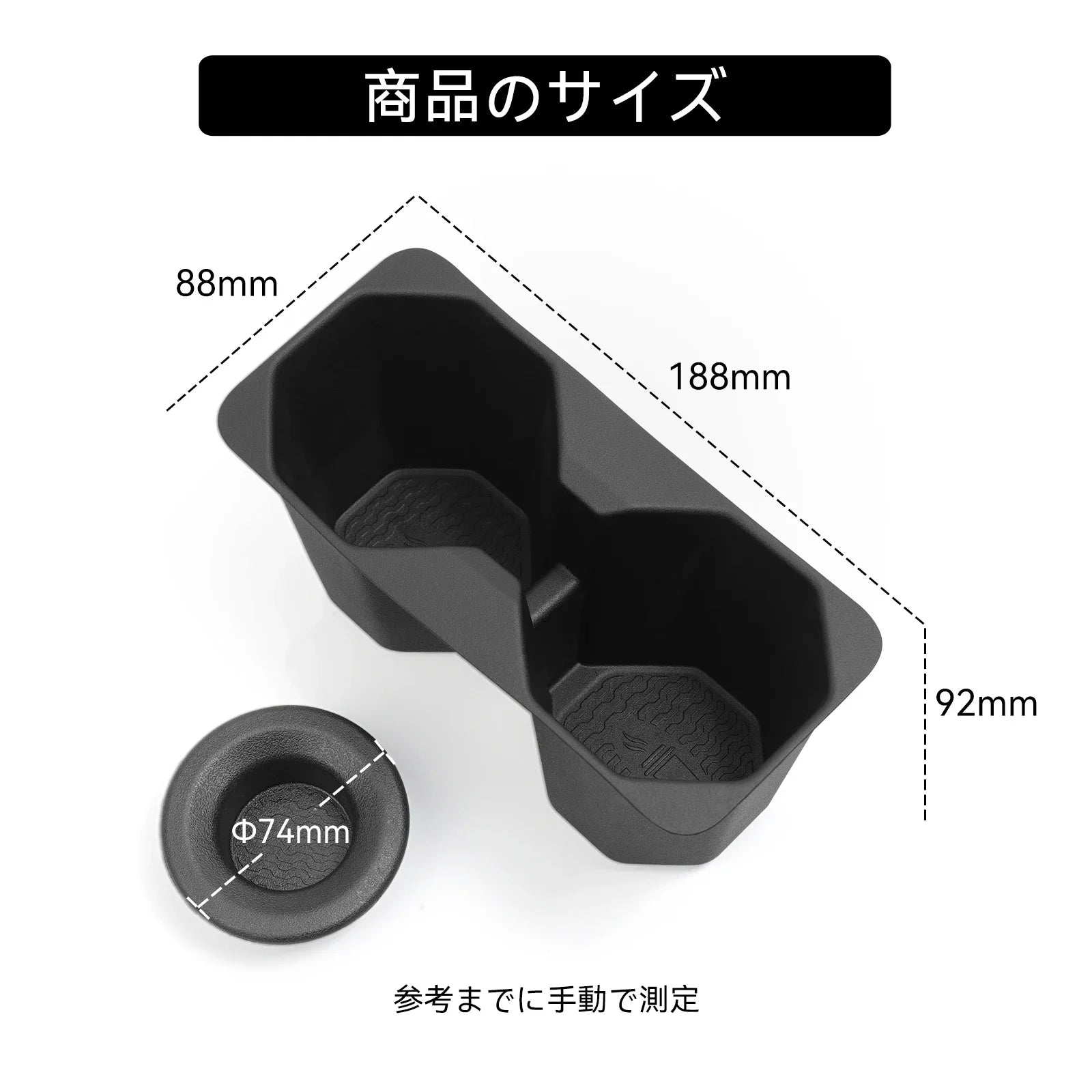 for Mitsubishi Triton 2024 2025 Cup Holder Central Console Water Cup Holder TPE Drinks Holder Storage Case Car Accessories 2pcs
