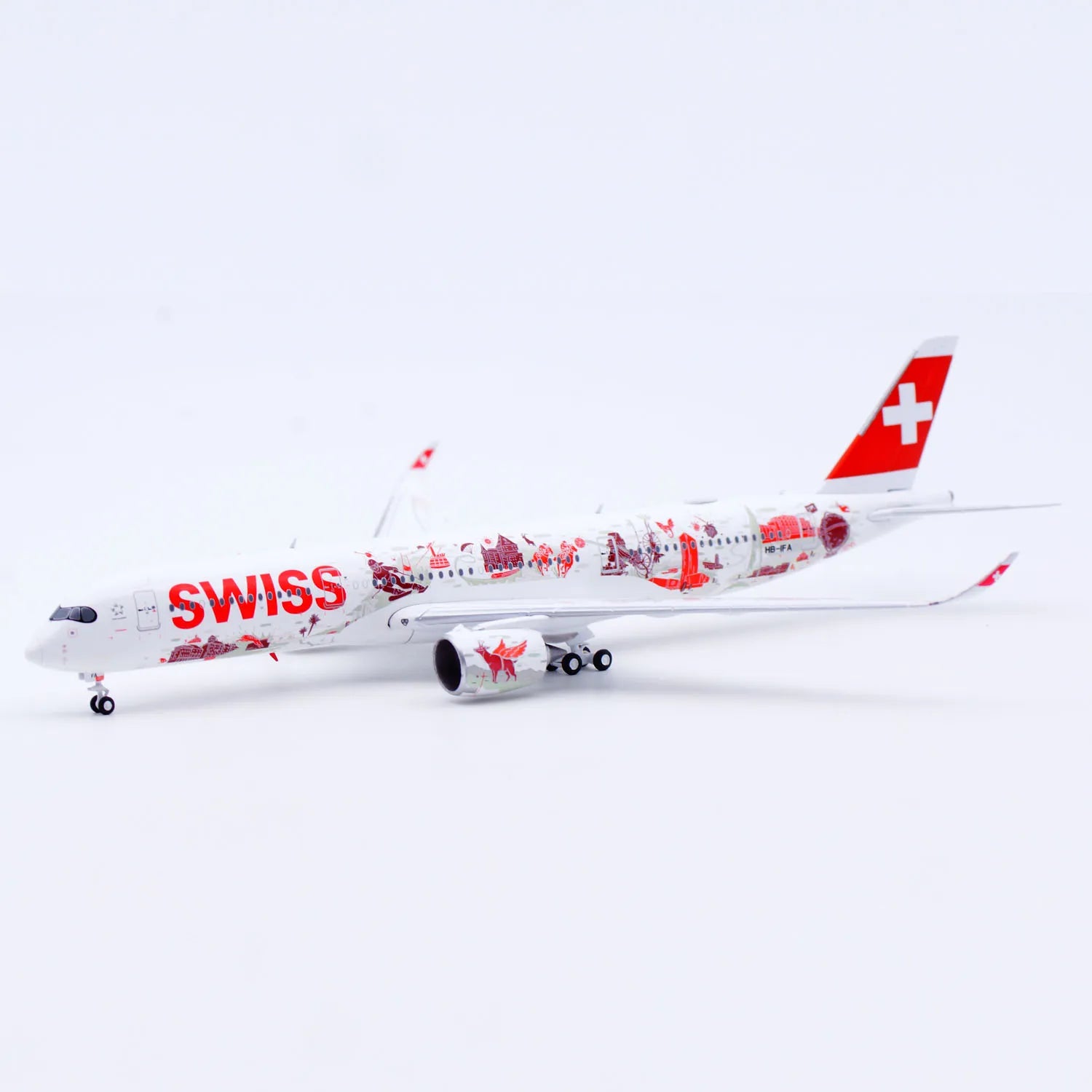 XX40284 Alloy Collectible Plane Gift JC Wings 1:400 Swiss Airlines Airbus A350-900XWB Diecast Aircraft Jet Model HB-IFA