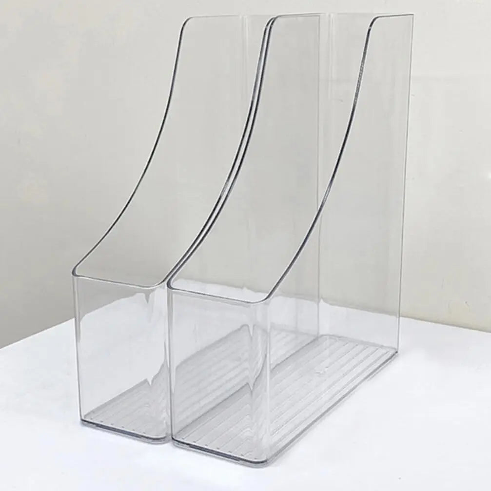 Acrylic A4 Storage Filing Box for Documents Plastic Paper File Organizer Vertical Magazine Rack Desk Folder Desktop Supplies