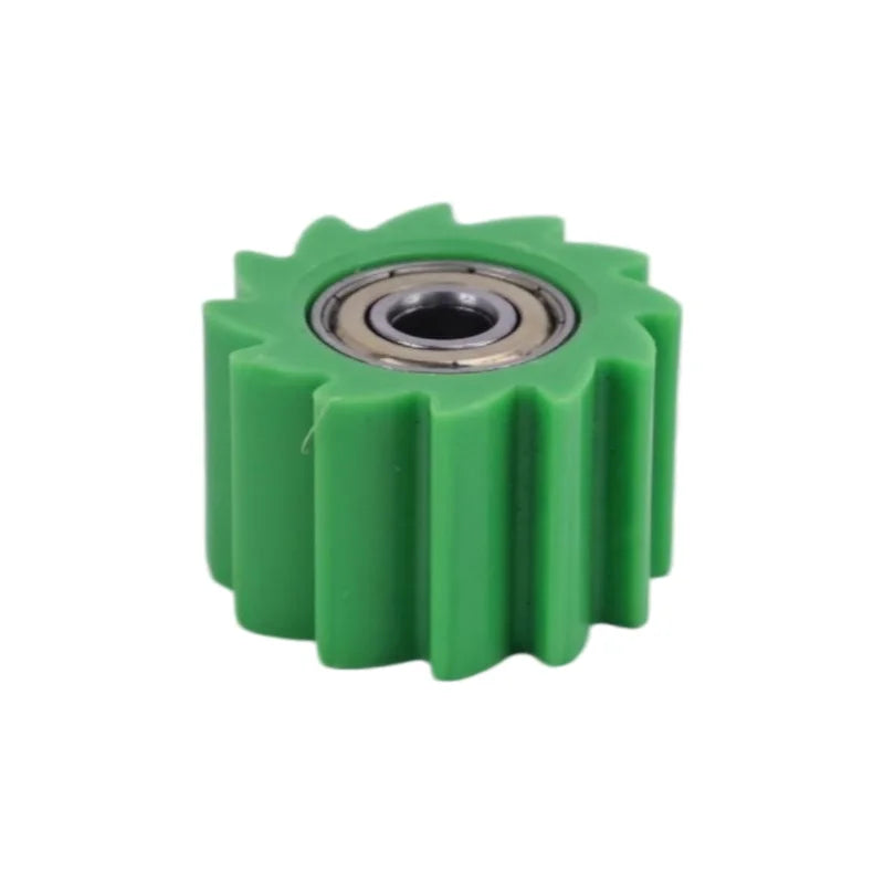 8mm green off-road motorcycle chain guide wheel, wear-resistant accessory for optimal function