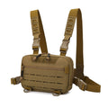 Men's Tactical Molle Chest Bag Outdoor Sports Travel Vest Hiking Trekking Hunting Backpack Fishing Cycling Bags Front Rig Pouch