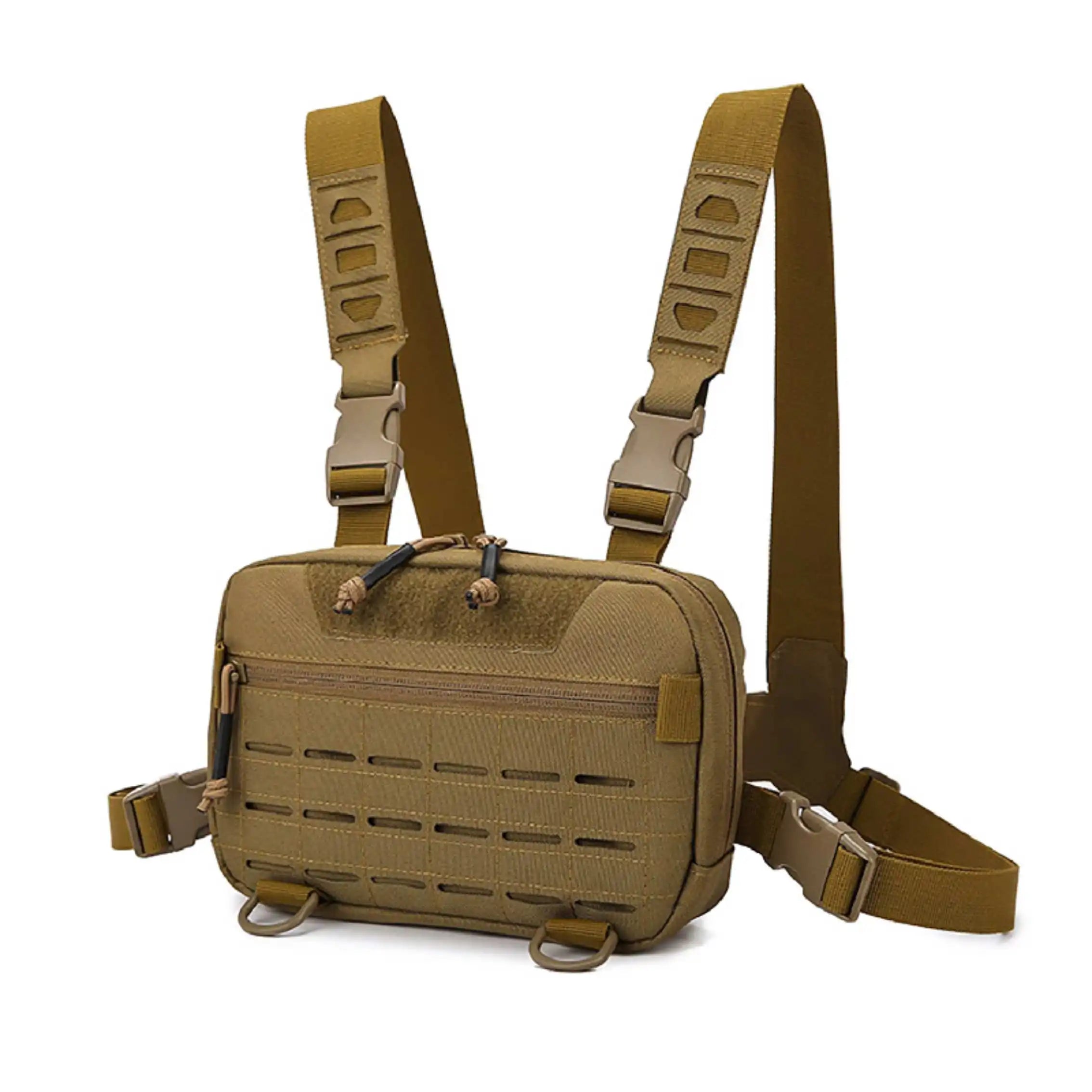 Men's Tactical Molle Chest Bag Outdoor Sports Travel Vest Hiking Trekking Hunting Backpack Fishing Cycling Bags Front Rig Pouch