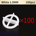 100PCS Double Size Tile Spacers Clips Wedge Ceramic Leveling System For Floor Wall Tile Gap Leveling System Construction Tools