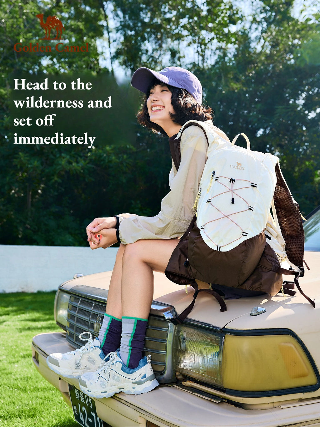 Golden Camel Ultra-lightweight Camping Backpack 20L Portable Foldable Backpack Outdoor Climbing Cycling Travel Hiking Knapsack