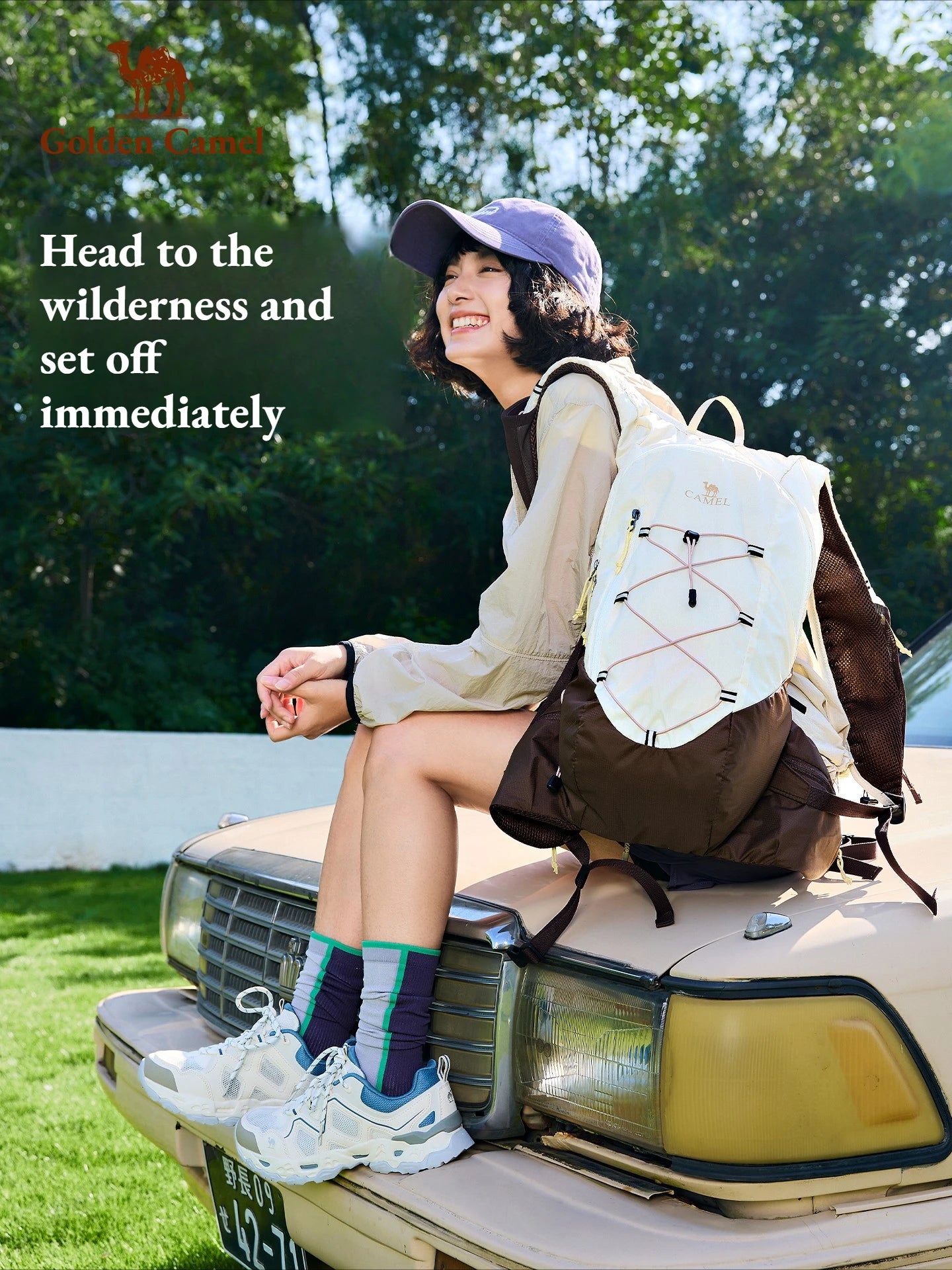 Golden Camel Ultra-lightweight Camping Backpack 20L Portable Foldable Backpack Outdoor Climbing Cycling Travel Hiking Knapsack