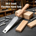 Single/Double Sided Fine Tooth Wood Saw Non-slip Wooden Handle Pull Saw Straight Handle Flexible Single Edge Pull Saw Trim Tool