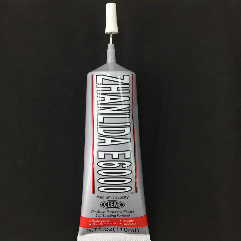 F6000 110ml Super Liquid Glue ZhanLiDa E6000 Epoxy Resin Adhesive DIY Rhinestone Jewelry Fix Phone Screen Glass Nail Gel Pen