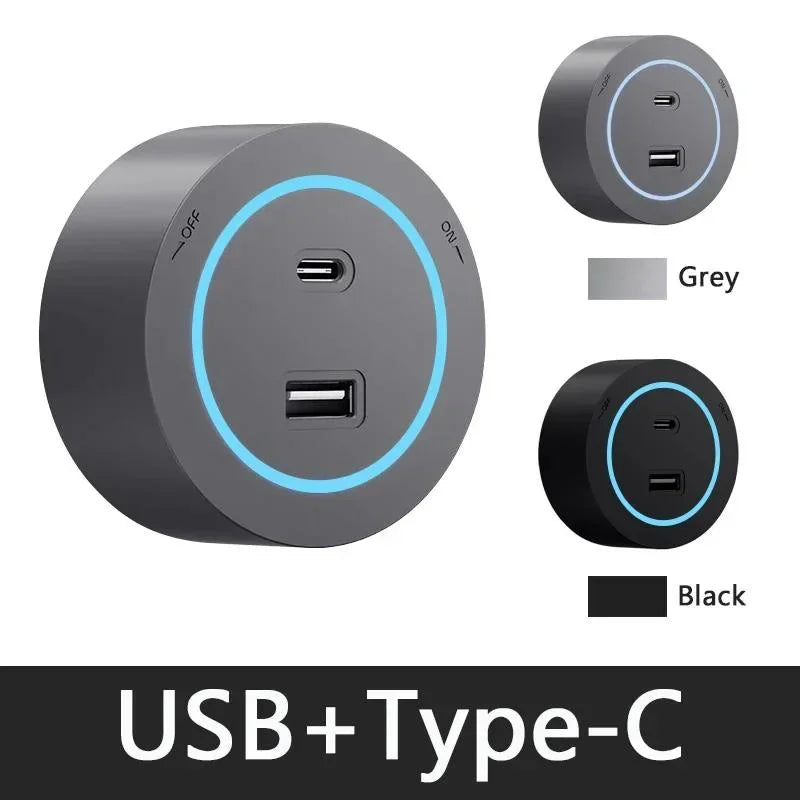 40cm 50cm Track Socket Wall Power Rail Movable Sockets High End Home Appliance Power 8000W EU US UK Standard USB Type c Ports