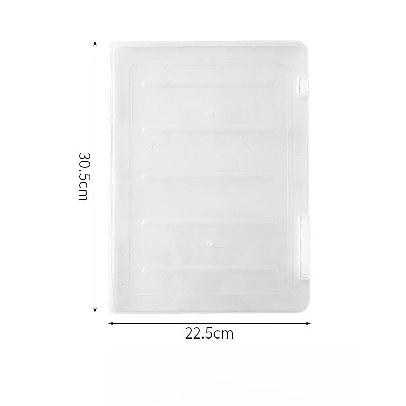 Dustproof Transparent A4 Archive Box Desktop Document Certificate Bill Storage Case Office Paper Stationery Organizer