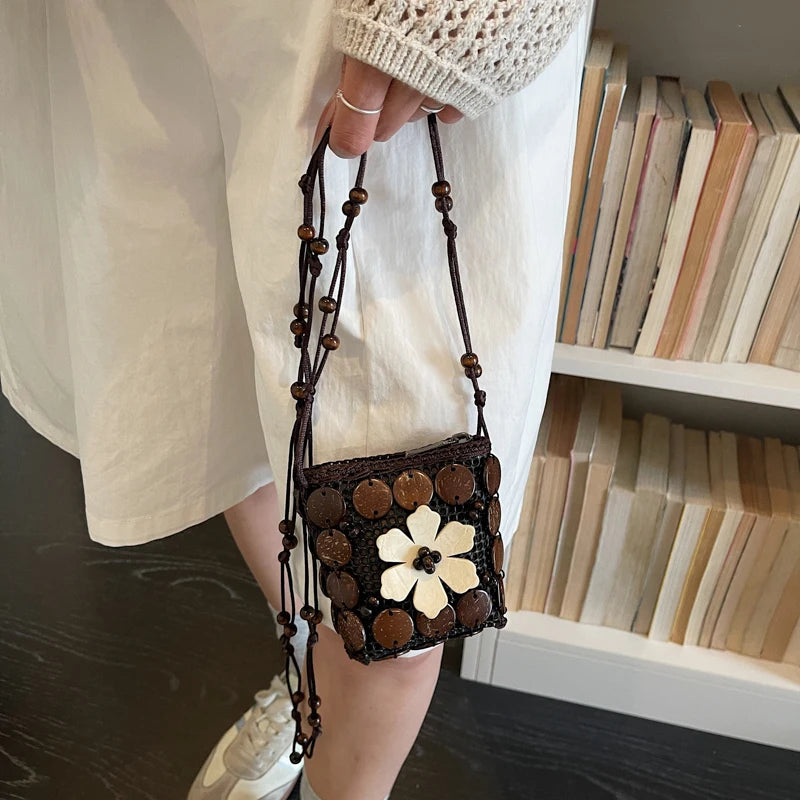 Vintage Bag Ethnic style Handbag Bohemian Summer Crssobody Coin Bag Fashion Lipstick Pack Lady Versatile Clothing accessory