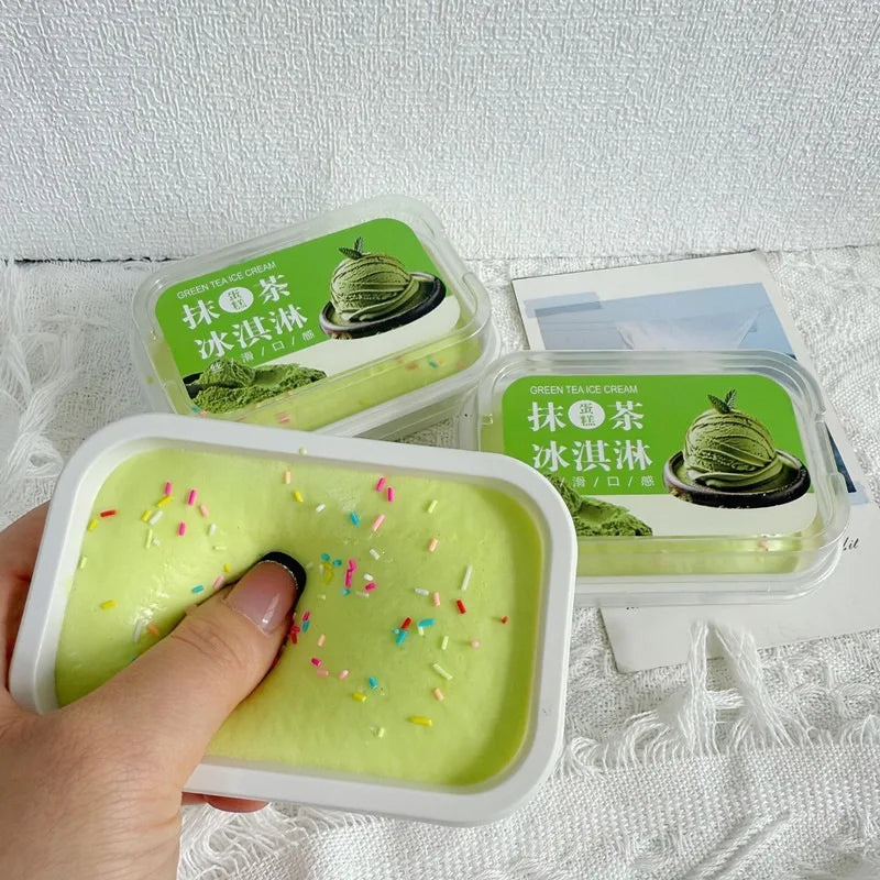 1/6pcs Squishy Tiramisu Ice Cream Cake Squeeze Toy Slow Rebound Stress Relief Fidget Toys for Anxiety ADHD Autism for Kids Adult