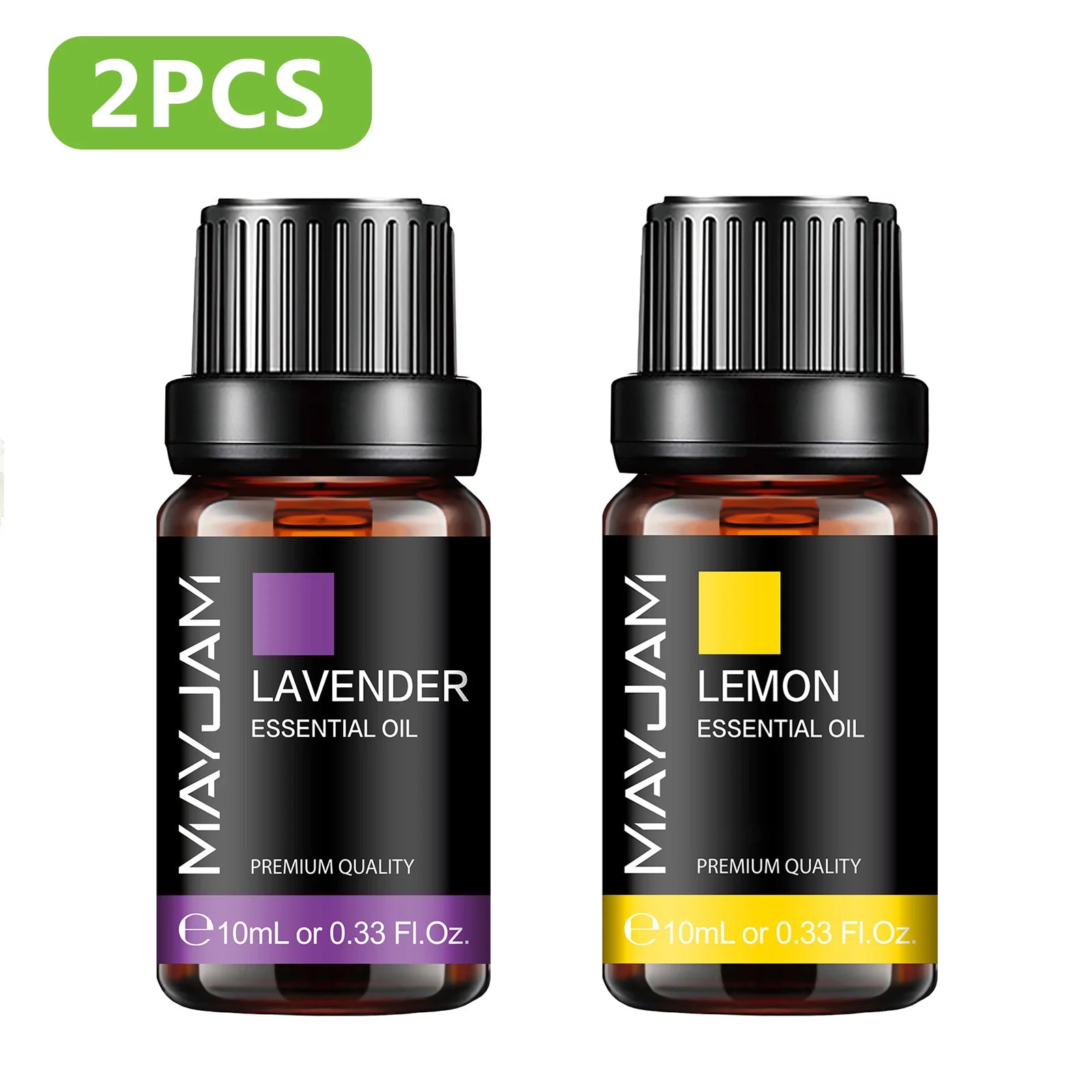 MAYJAM 2PCS Natural Plant Essential Oils Lavender Jasmine Eucalyptus Vanilla Fragrance Oil for Humidifier Diffuser