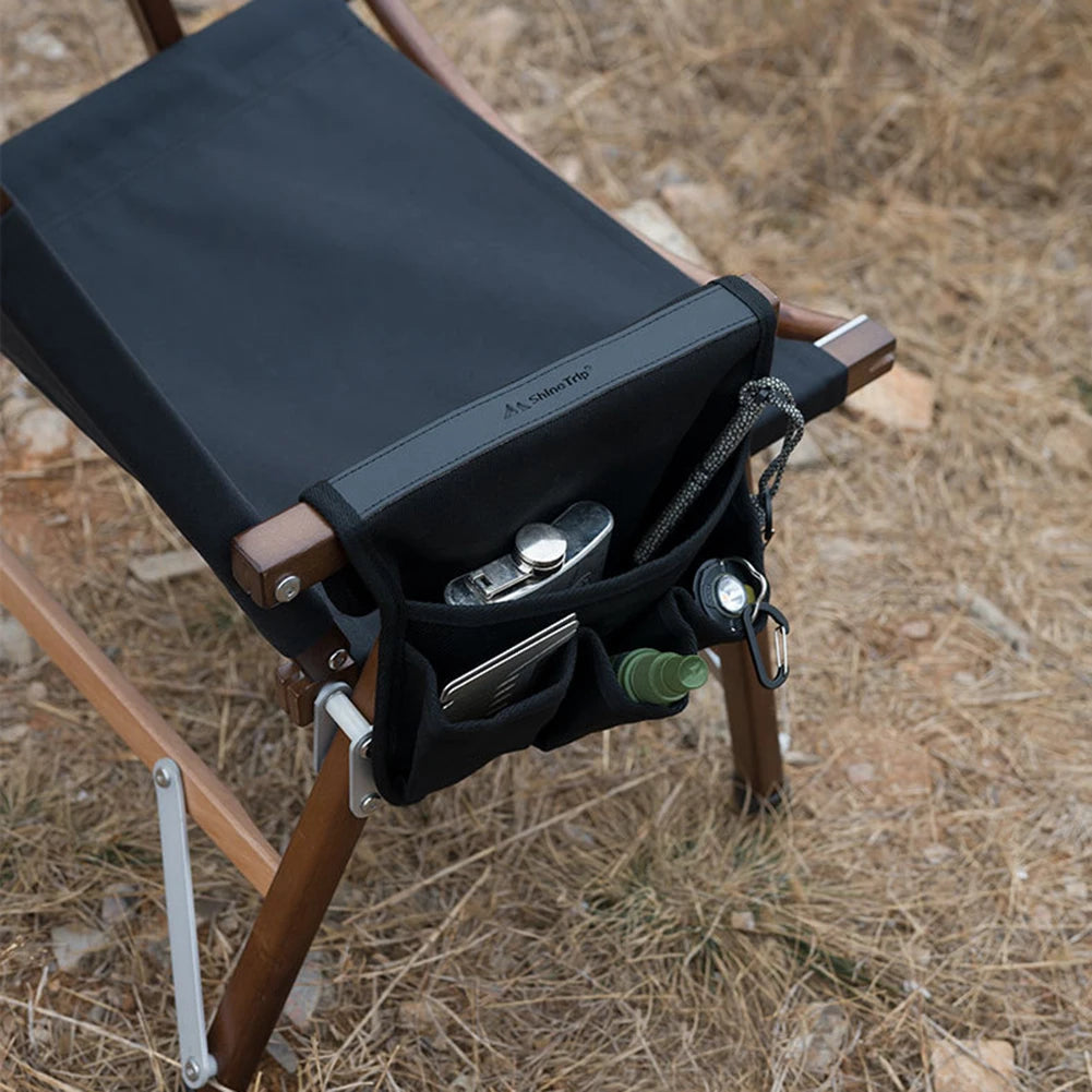Camping Chair Armrest Storage Bag Multifunctional Chair Armrest Organizer Canvas Couch Arm Organizer Portable for Outdoor Travel