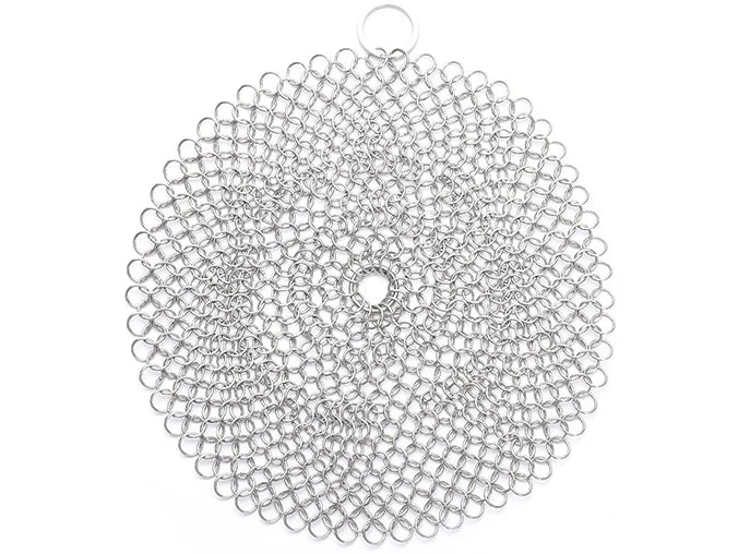 Leeseph Kitchen Cleaning Ring Stainless Steel Cleaner Chainmail Scrubber Accessories Reusable Washing Net Cleaning Tool for Home