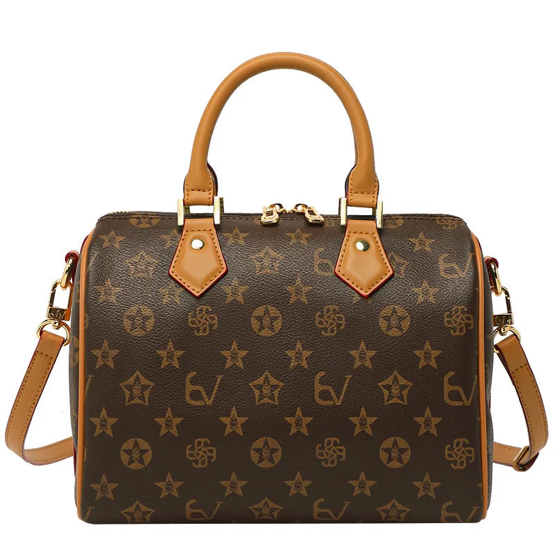 Designer Vintage Diaper Bag Women Luxury Crossbody Bag High-End Handbag Minimalist Elegant Large Capacity Leather Tote