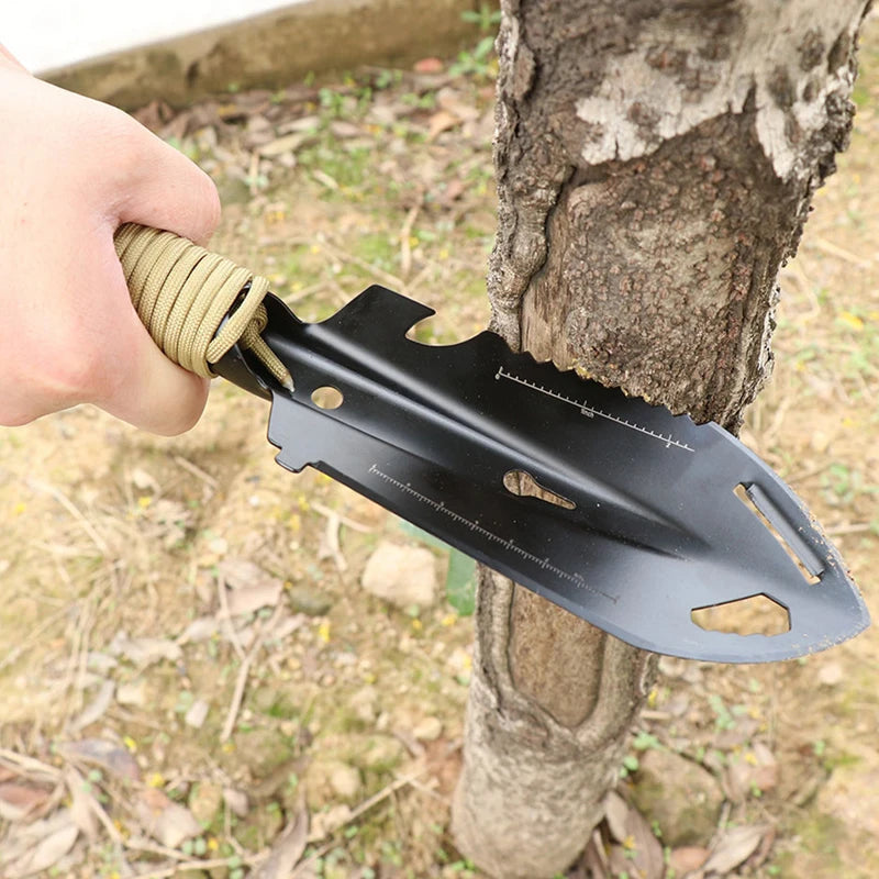 Multi-use Shovel Backpacking Trowel Ruler Flat Screwdriver Hexagon Wrench Outdoor Shovel Hiking Camping Tool Survival Safety Kit