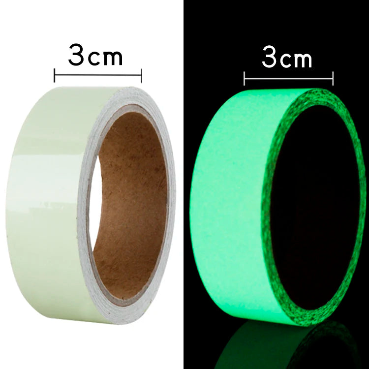 Luminous Tape 3 Meters Self-adhesive Glow Emergency Logo In The Dark Safety Stage Stickers Home Decor Party Supplies Decorative
