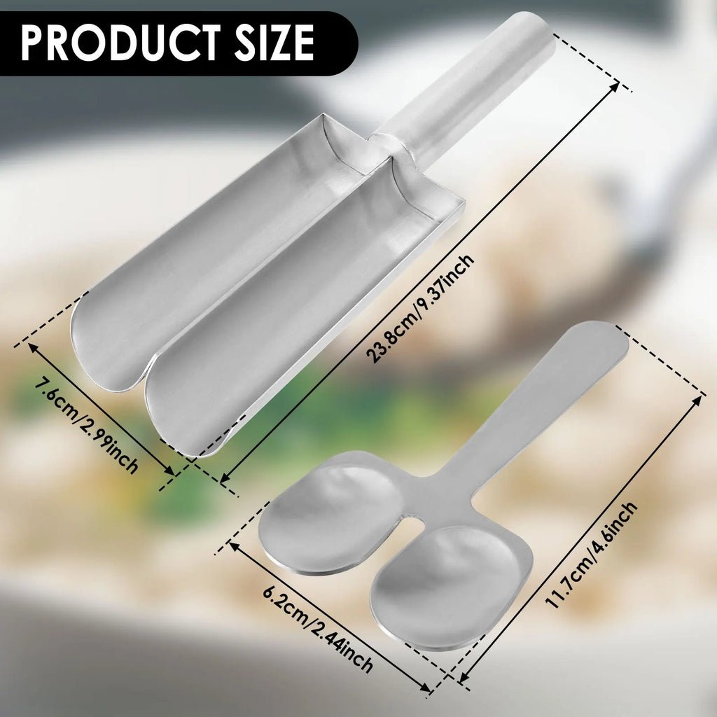 Stainless steel meatball spoon fish ball shrimp slip mold triple meatball machine creative meatball making tool kitchen cooking