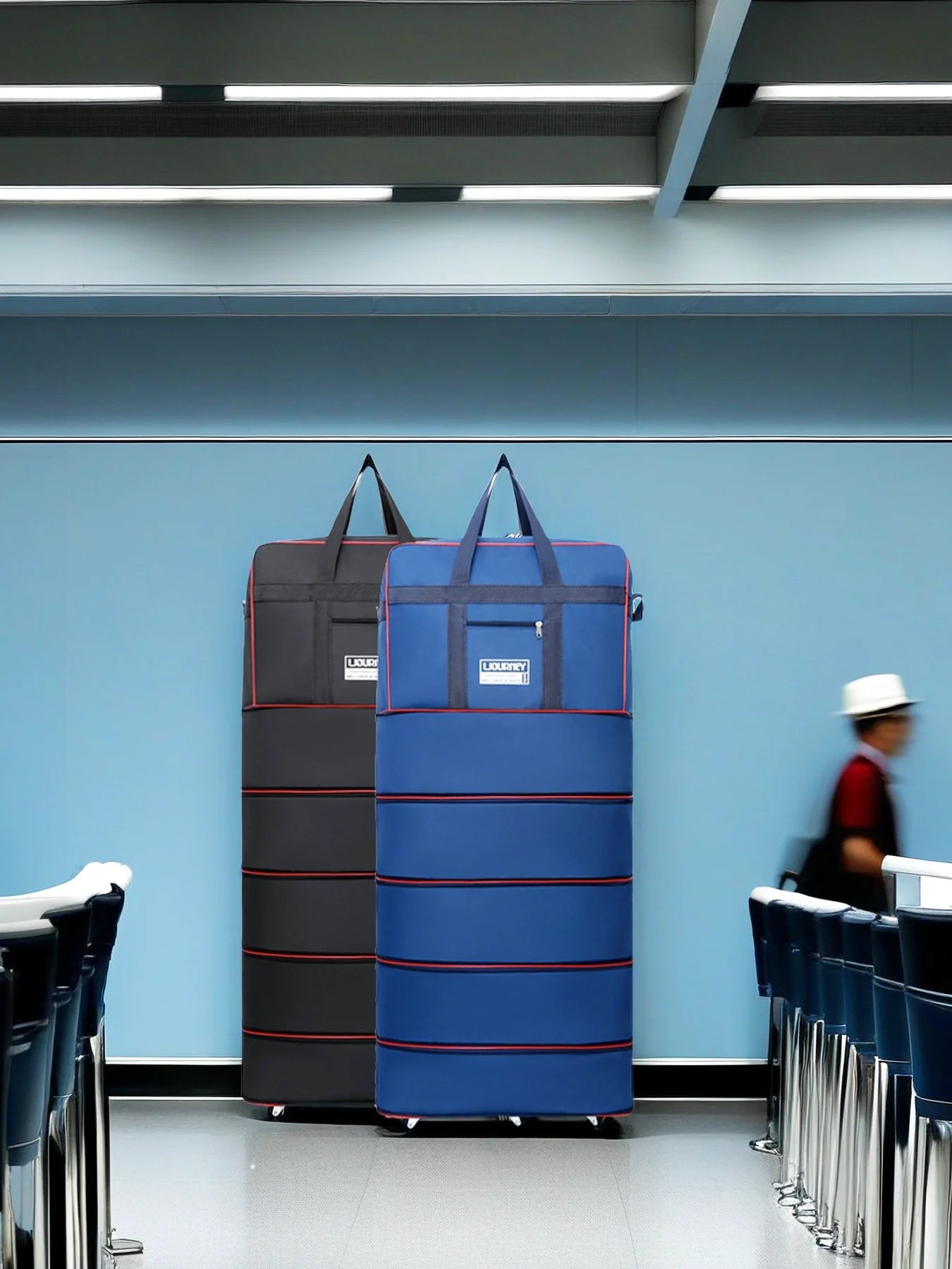 Large Capacity Gym & Travel Duffel Bag for Men,Family Foldable Travel Bag,Foldable Duffel Bag for Weekend Trips,Gift-Ready Bag