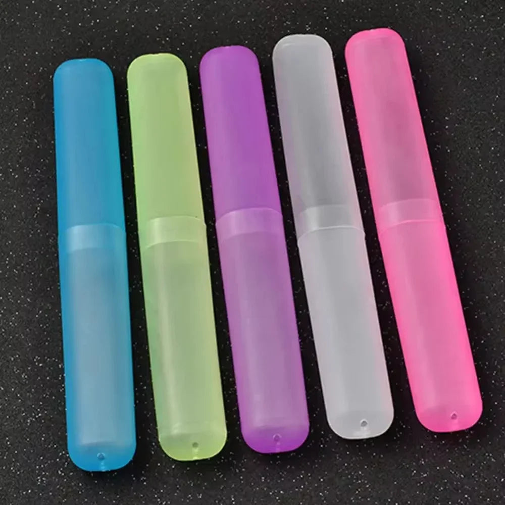 Travel Portable Toothbrush Box, Breathable Toothbrush Storage Box, Frosted Dustproof Toothbrush Protection Box, Toothbrush Cover