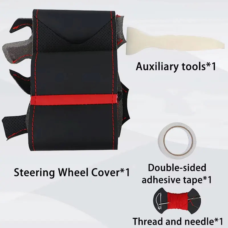 Soft Car Steering Wheel Cover For Fiat Bravo Doblo Opel Combo Grande Punto Linea Qubo Vauxhall Non-Slip Steering Wheel Protector
