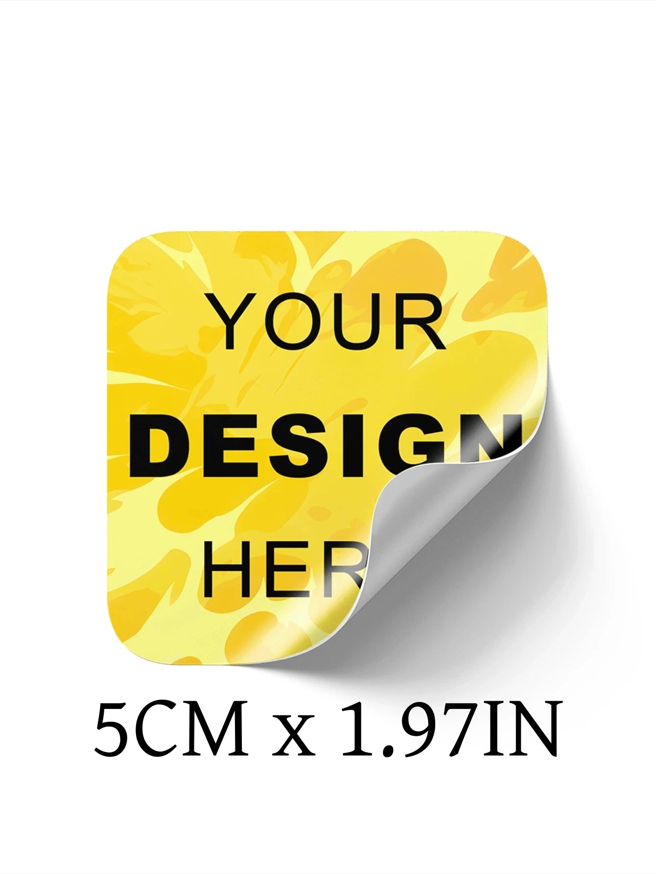 3–8CM Personalized Waterproof Square Stickers | Custom 50-1000 PCs Labels for Thank You, Christmas, Product Label, Gift Tag, DIY