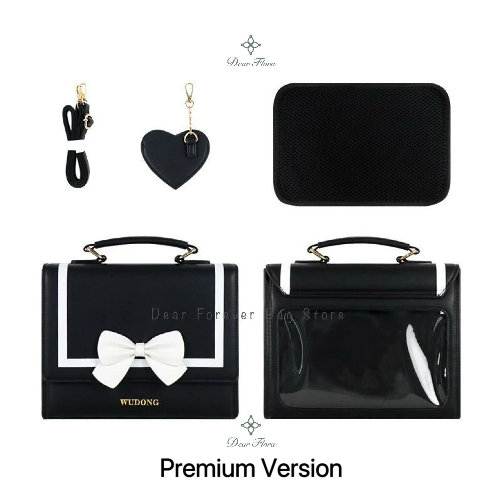 Y2K Premium Version Sweet Ita Bag Lolita Girl Transparent Bag Fashion Preppy Style Shoulder Crossbody Bag Kawaii Display Handbag