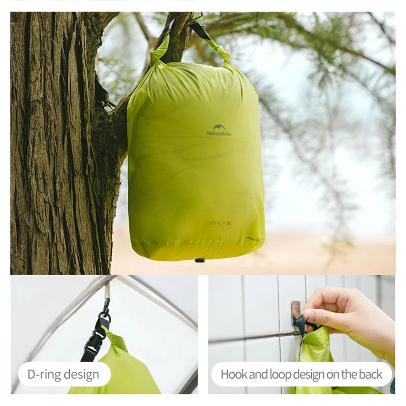 Naturehike Rolled Storage Bag Outdoor Travel Hiking Lightweight Waterproof Vacuum Compression Dispenser Bags Portable Organizer