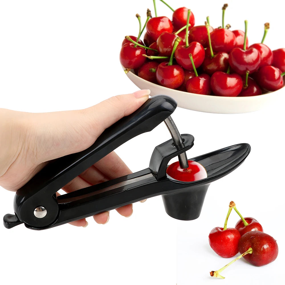 HILIFE Kitchen Accessories Cherry Core Seed Remover Cherry Pitter Plastic Fruits Gadgets Tools Olives Go Nuclear Device