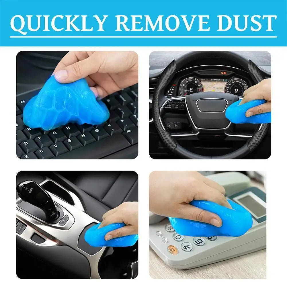 Nano Car Cleaning Gel Mud Universal Dust Remover Putty For Car Vents Cup Holders Computer Keyboard Household Gap Cleaning Tool