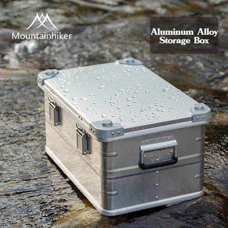 MOUNTAINHIKER New 30-80L Camping Picnic Travel Aluminum Alloy Large Capacity Box Storage Bag Hiking Accessories Outdoor Storage