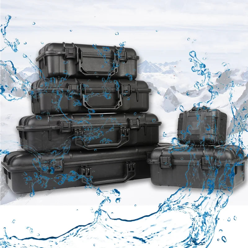 Tool Box Plastic Toolbox Waterproof Hard Case rigid Case with Foam Tool boxes Equipment toolkit Portable Toolbox for mechanics