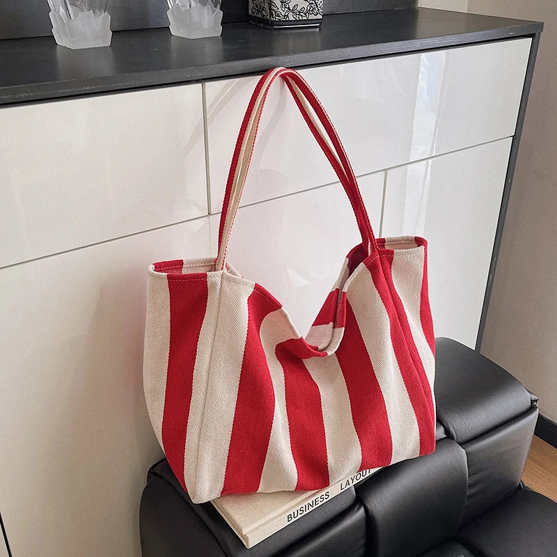 Canvas Lightweight Tote Bag Fashionable Women's Shoulder Bag 2026 New Hot Selling Large Capacity Versatile Handbag Bolso Mujer
