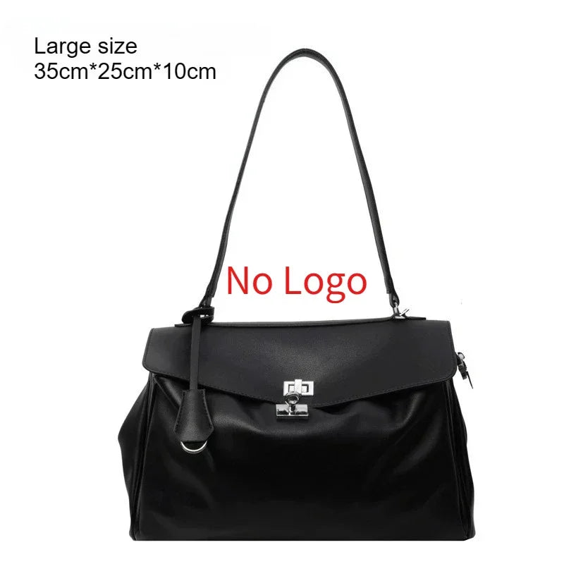 New Stylish Large-capacity Platinum Bag, Women's Casual Versatile Commuting Crossbody Bag, Modern Neutral Business Handbag