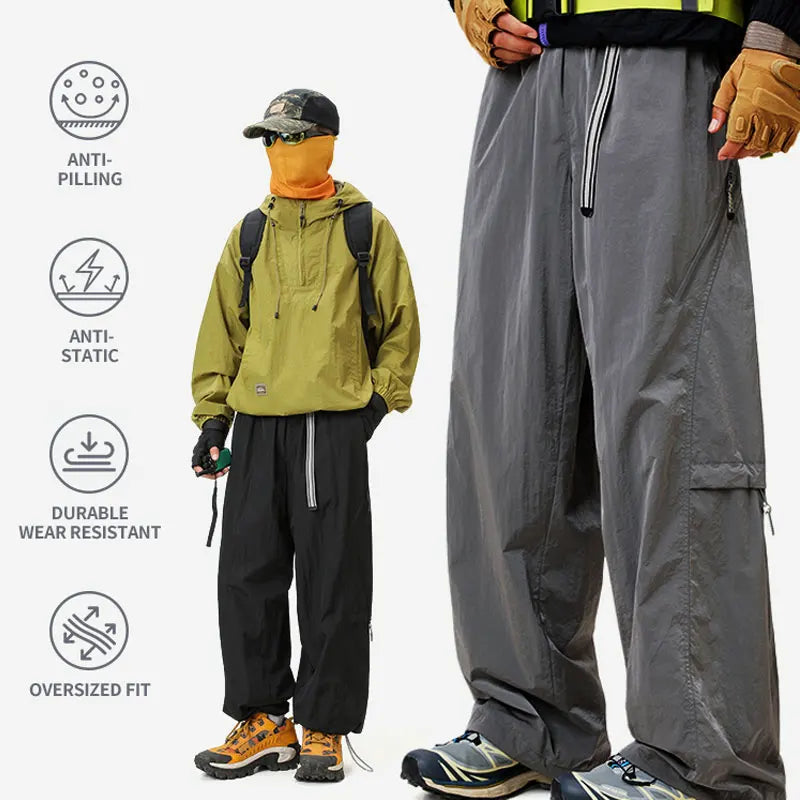 Autumn Hiking Pants Men Outdoor Waterproof Camping Paratrooper Pants Spring Wear-Resistant Mountaineering Fishing Cargo Trousers