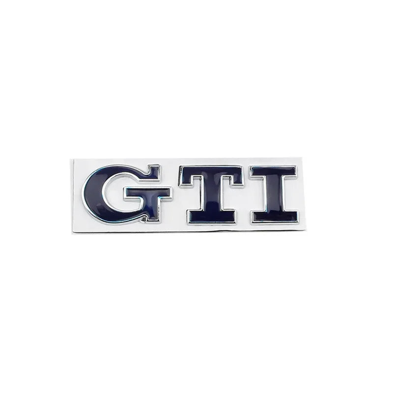 Metal Car GTI Logo Rear Trunk Emblem Stickers Decals for Volkswagen Golf 4 5 6 7 8 Passat Jetta Polo Touareg GTD GLI Touran