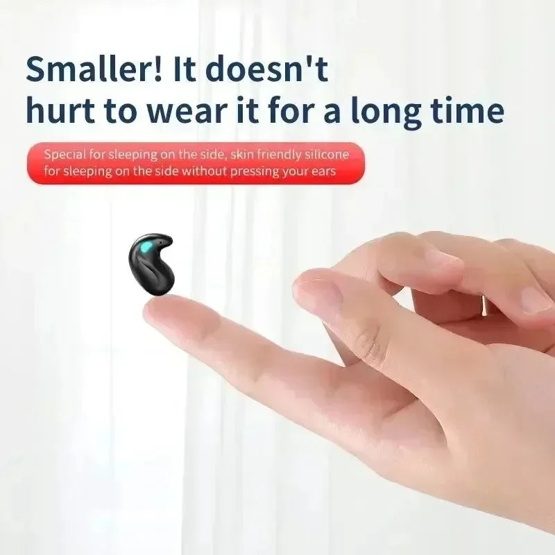 X55 Wireless Sleep Earphones - Invisible Bluetooth Earbuds for Side Sleepers, Passive Noise Reduction, Comfort All-Night