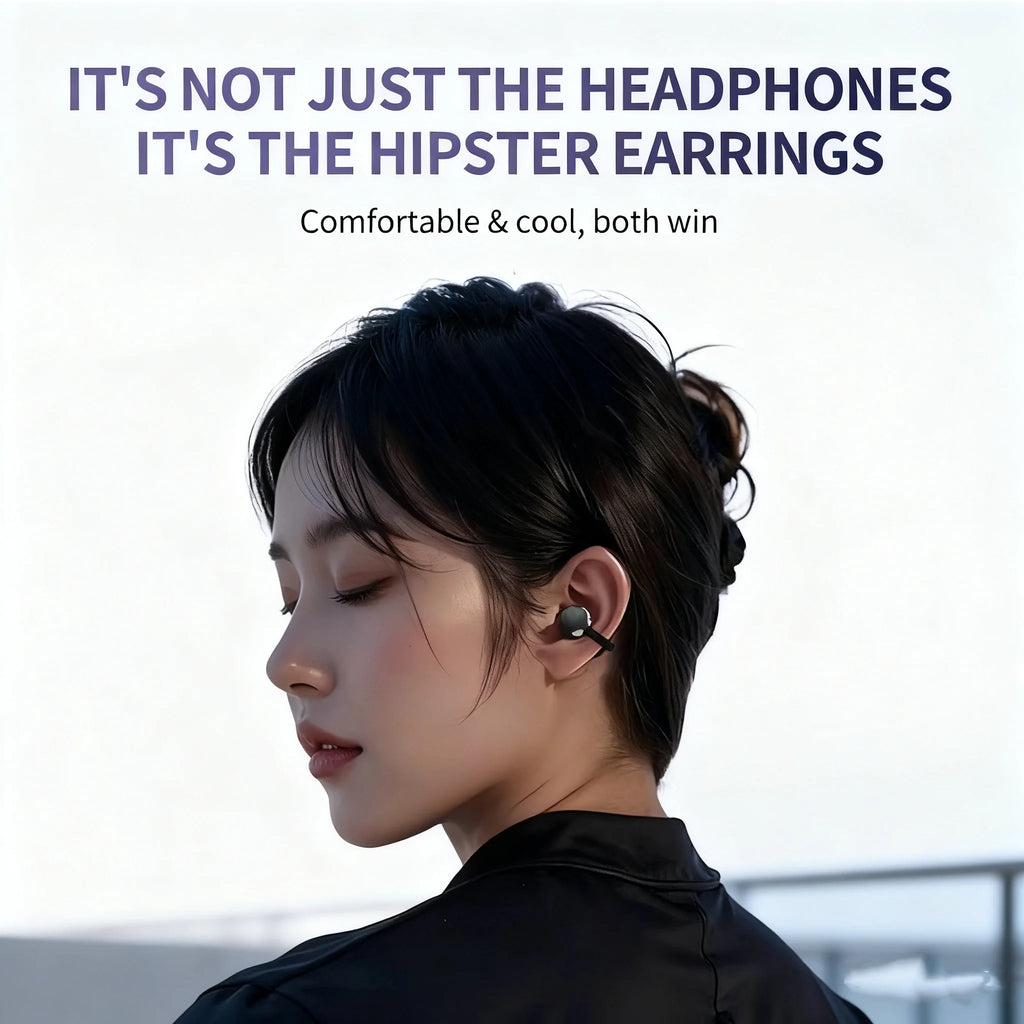 Lenovo Earbuds TA410 Bluetooth 5.4 TWS Ear Clip | Touch Control, Long Battery with Mic