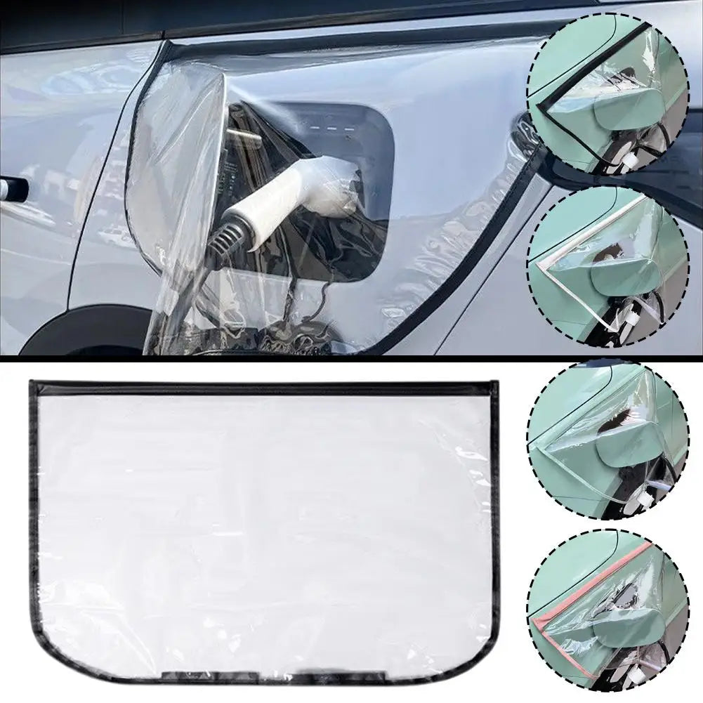 Charger Port Cover Waterproof Cover Electric Car Charging All Weather Protection Accessories Outdoor Q0I7