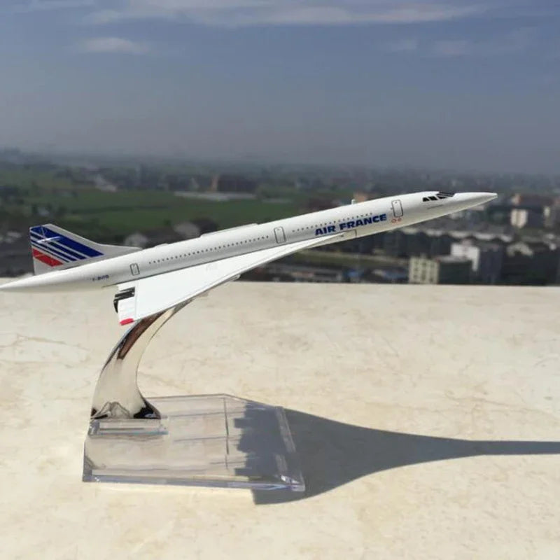 14CM 1:400 Scale Model Alloy Concorde Air British /France Airplane 1976-2003 Airline Display Toys Model Collection Display Gifts