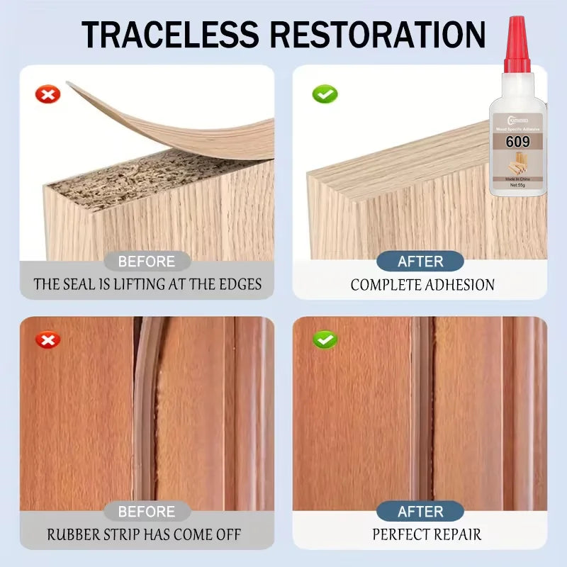 Multi Purpose Wood Adhesive Strong Bond Glue for Furniture Solid Wood Floor Chair Table Repair