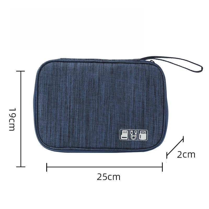 Electronics Organizer Bag Waterproof Carrying Pouch Travel Bag Universal Cable Organizer Electronics Storage Bag Accessories