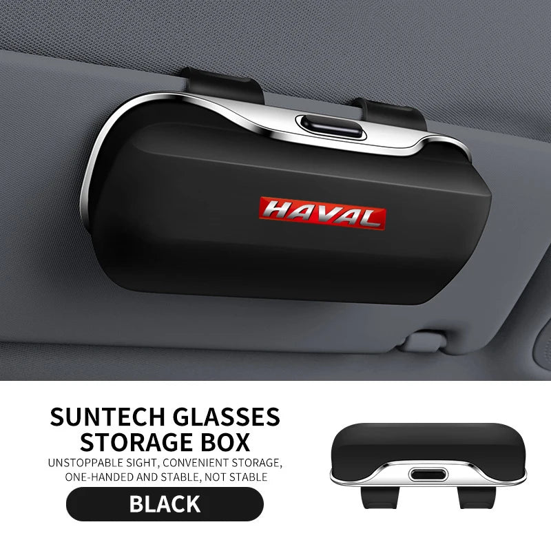 GWM HAVAL H6 H7 H9 Jolion GT Dargo F7 F7X HEV MAX Accessories Car Visor Sunglasses Car Glasses Case Glasses Holder Clip Box