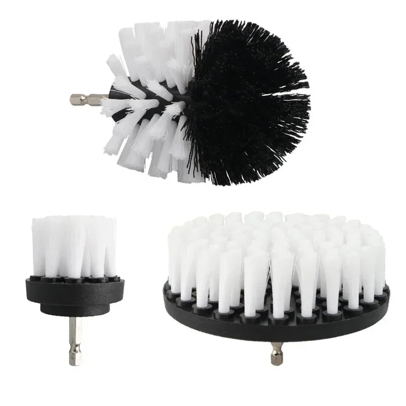 2/3.5/4/5'' Brush Attachment Set Power Scrubber Brush Car Polisher Bathroom Cleaning Kit with Extender Kitchen Cleaning Tools