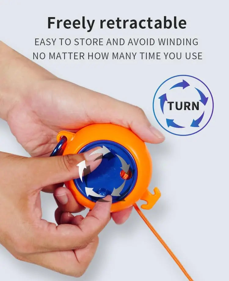 1PC Portable Retractable Clothesline Outdoor Travel Camping Hotel Windproof Anti-slip 10M Laundry Hanger Drying Rope Accessories